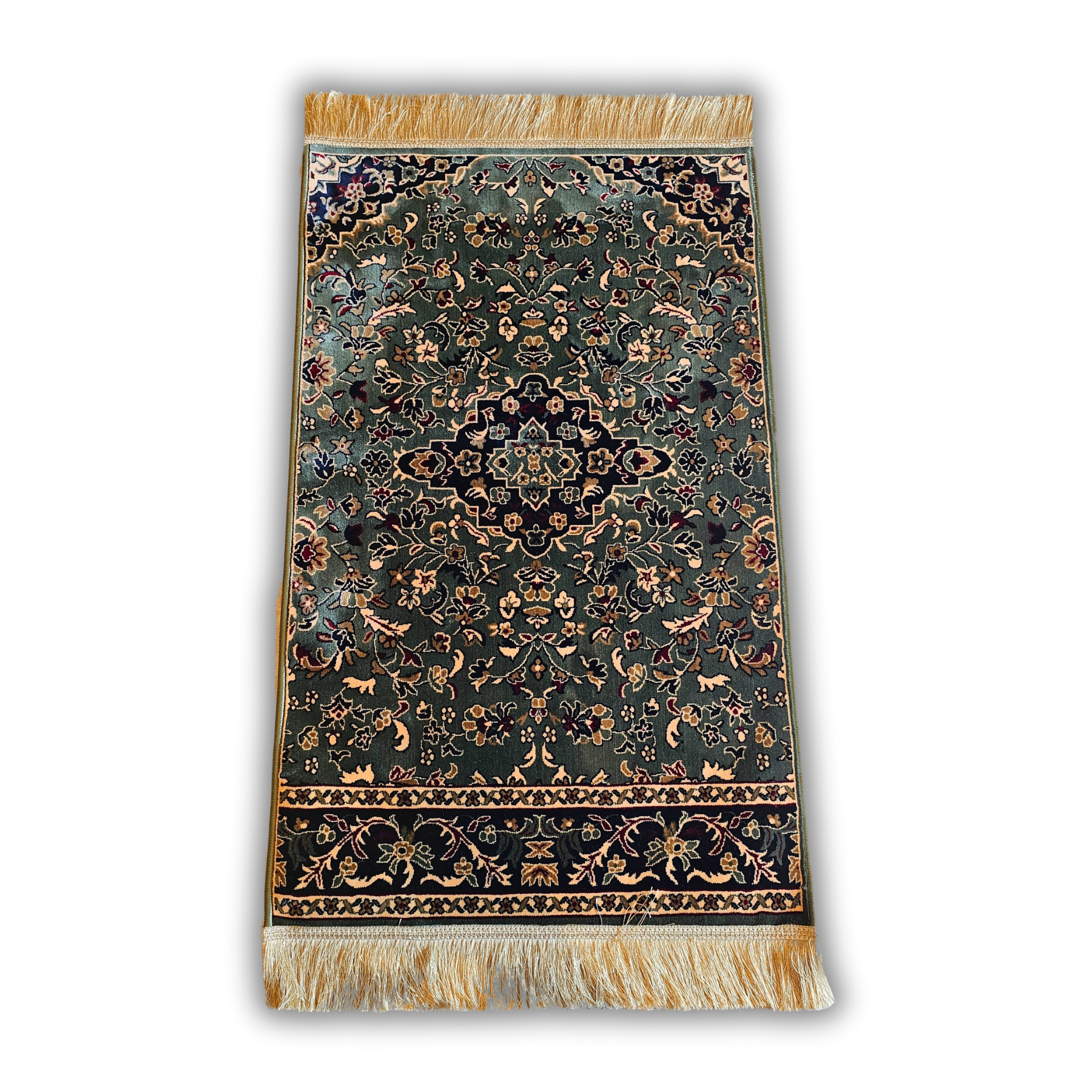 Çiçek Bahçesi Desenli Kalın Dokuma Seccade