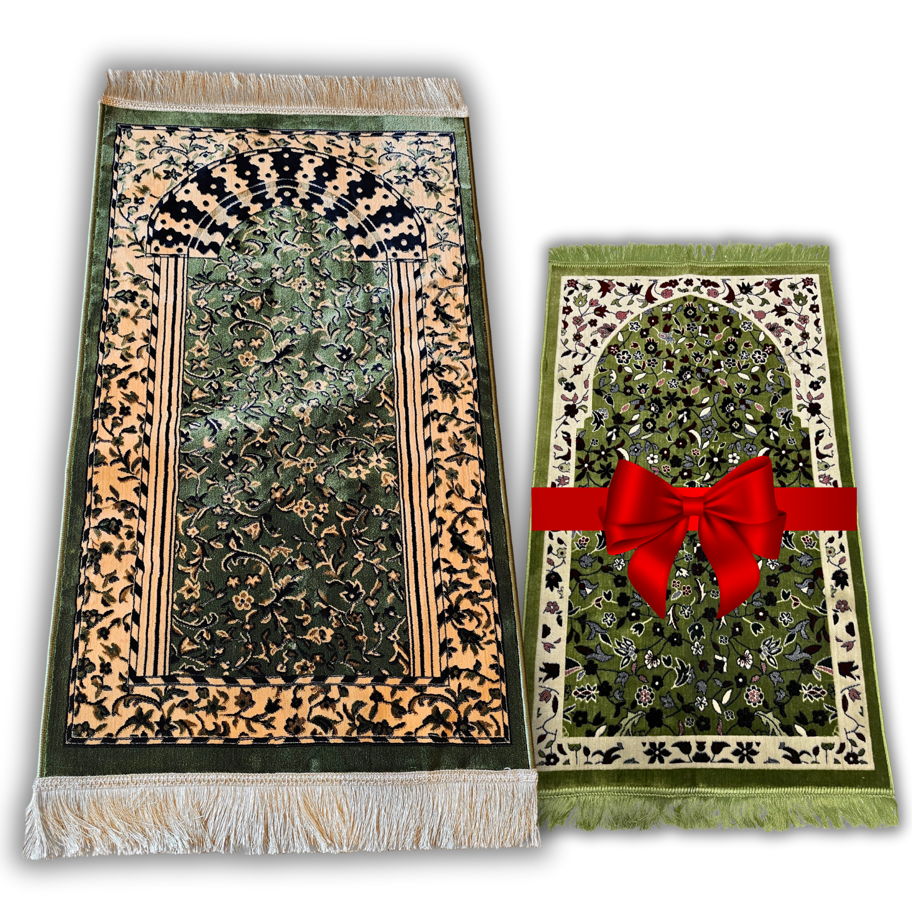 Ravza Desenli Dokuma Halı Seccade + Standart Seccade