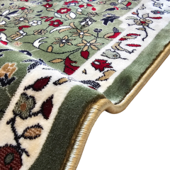 Yeşil Ravza Desenli Dokuma Seccade