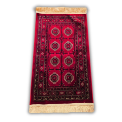 Bordo Afgan Desenli Dokuma Seccade